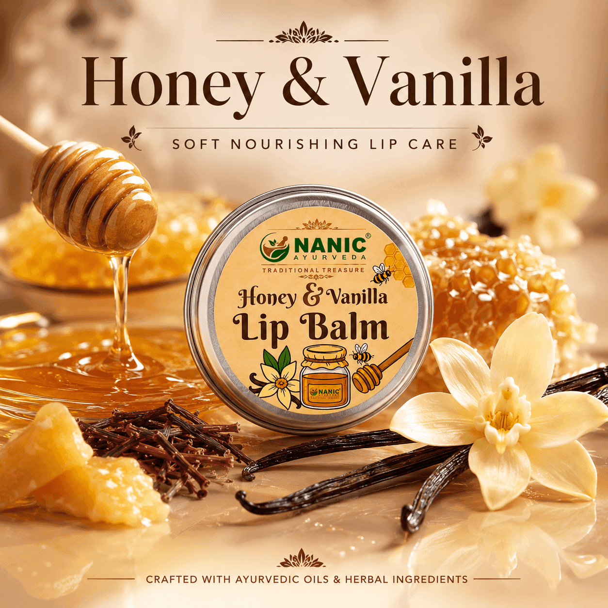 Honey &amp; Vanilla Lip Balm