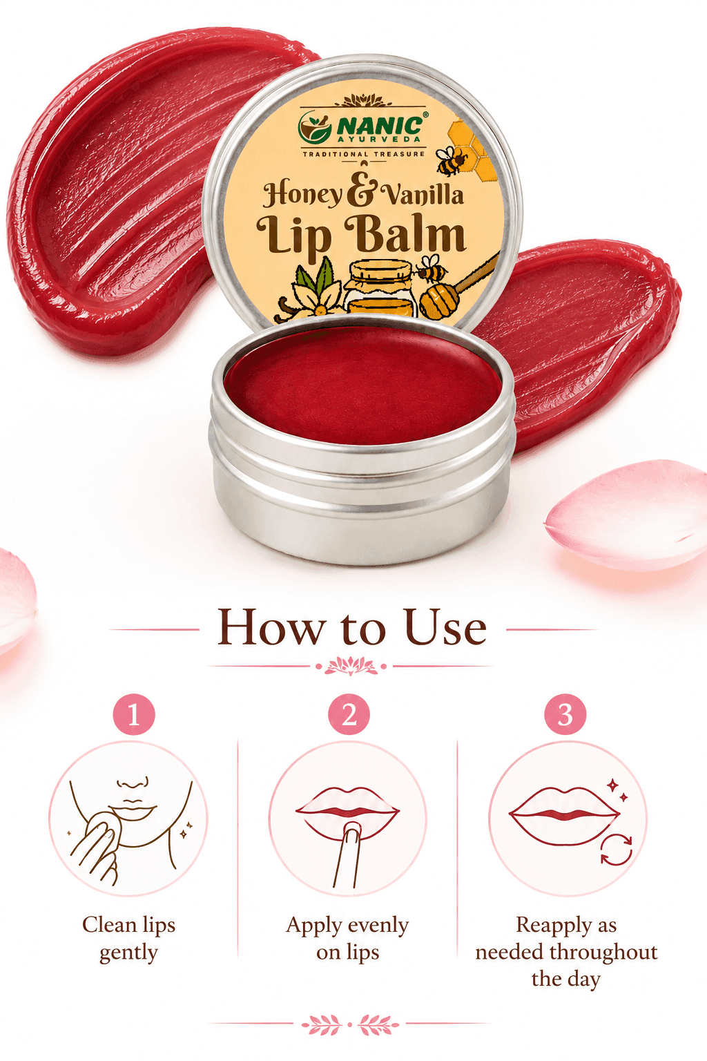Honey &amp; Vanilla Lip Balm