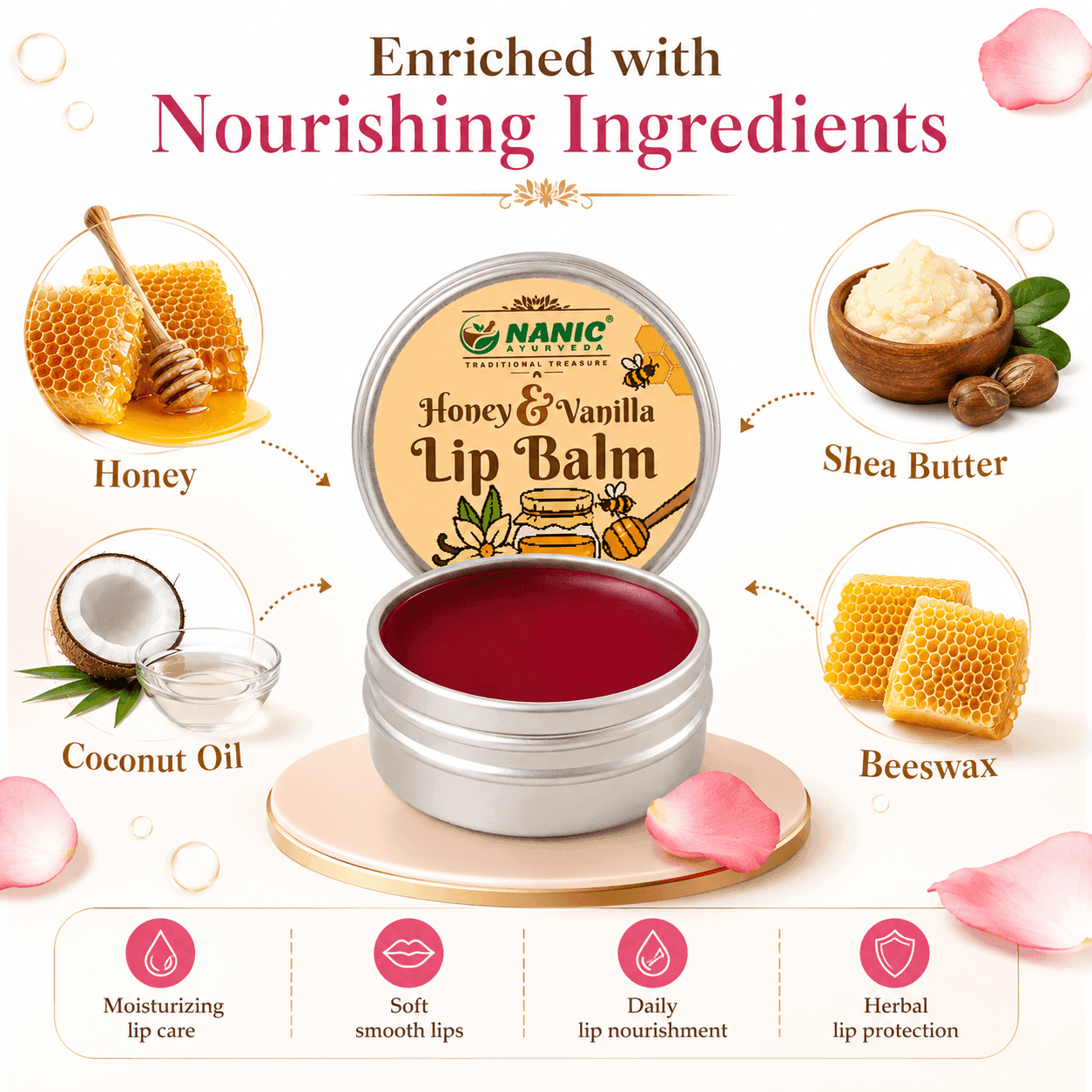 Honey &amp; Vanilla Lip Balm